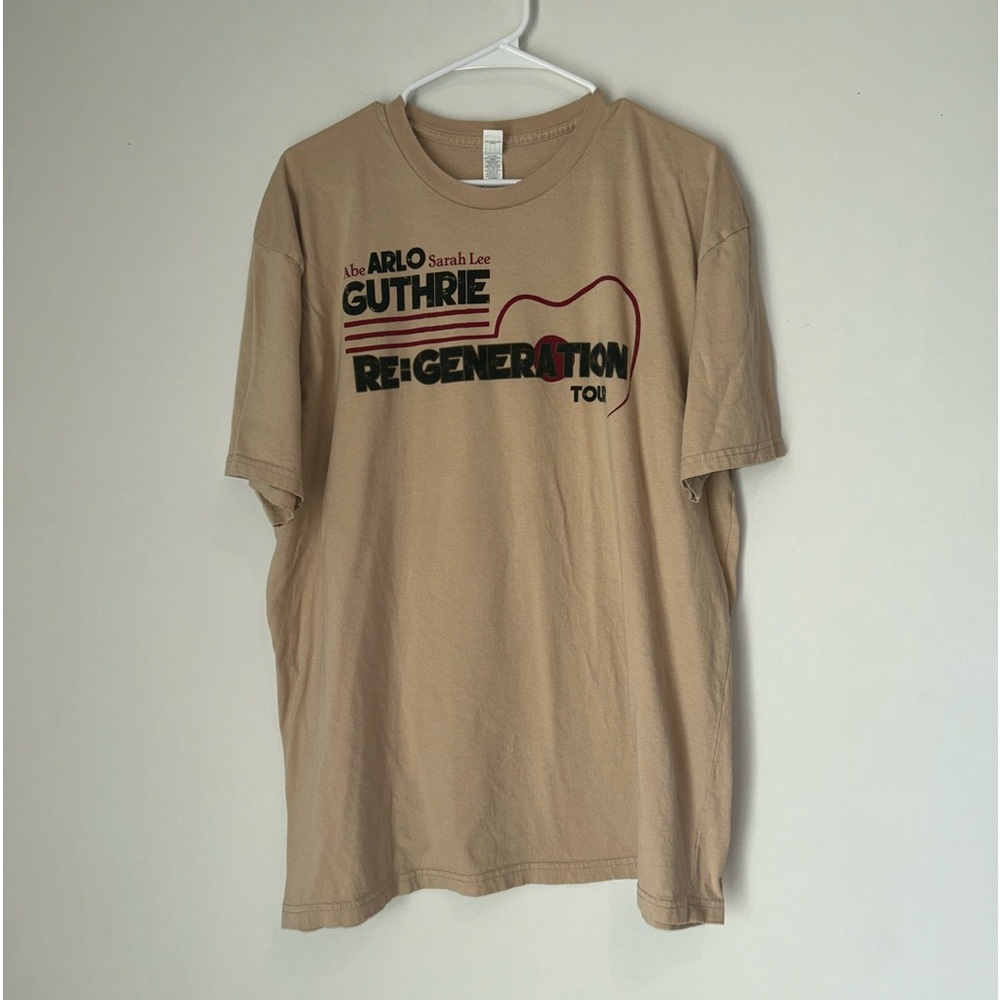 Arlo Guthrie Re:Generation Tour 2X T-shirt with flaw
